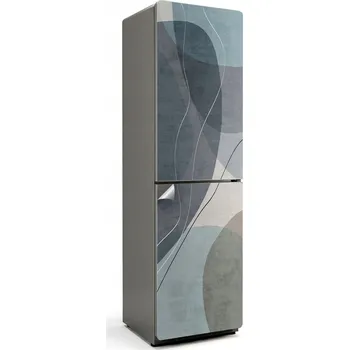 Fototapeta Samolepicí Fólie na Lednici, Nálepka do Kuchyně - Abstraktní Oblé Tvary