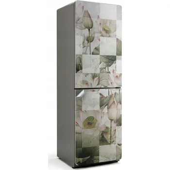 Fototapeta Omyvatelná Samolepicí nálepka na ledničku do kuchyně Lilie na šachovnici