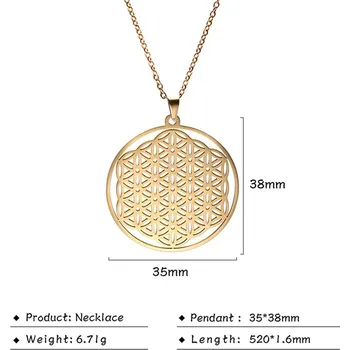 Přívěsek Květ života přívěsek s mandalou | přívěsek na krk | ochranný amulet - 3