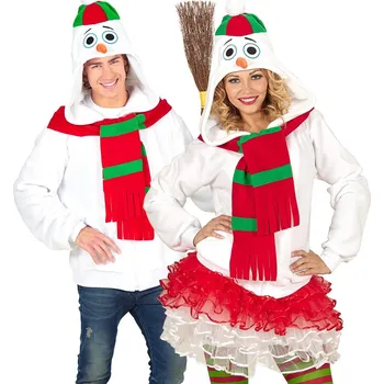 Karnevalový kostým Mikina sněhulák pro dospělé - L/XL