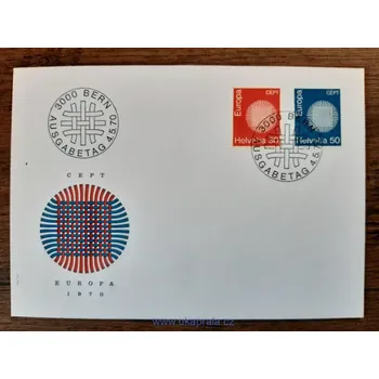 Sběratelství Švýcarsko FDC 923/4 EUROPA, r. 1970