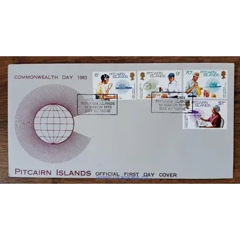 Sběratelství PITCAIRN IS. FDC 226/9 Commonwealth day, r. 1983