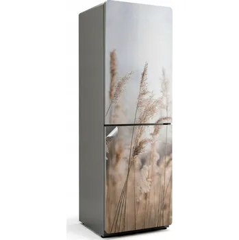 Fototapeta Samolepicí dekorační nálepka na přední stranu dveří ledničky - Trávy proti mlze