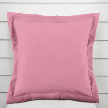 Povlak na dekorativní polštářek Dekorační povlak na polštář s lemem Rongo RG-027 Růžový 35 x 45 cm