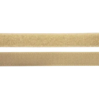 Pro Háčkování Suchý zip, 20 mm, komplet nugátová