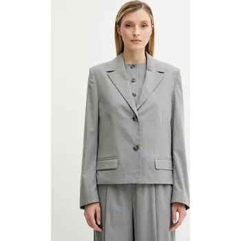 Dámské sako Sako Samsoe Samsoe SARILA šedá barva, F25200047 90X, vel. S