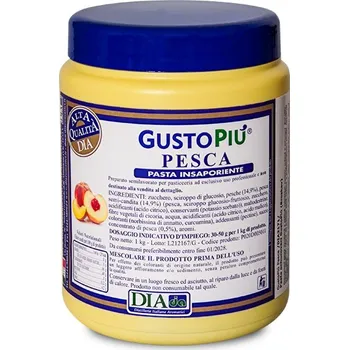 Pasta ochucovací GustoPiú, broskev 1 kg/dóza