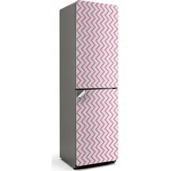 Fototapeta Samolepicí Fólie na Ledničku, Dekorativní Nálepka do Kuchyně - Cikcak Vzor v Pruzích