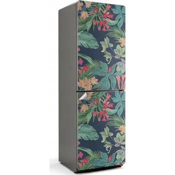 Fototapeta Ochranná samolepka na ledničku Samolepicí Fólie Květinový tropický vzor