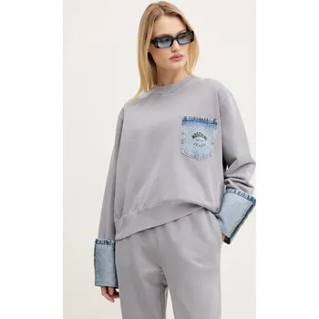 Dámská mikina Bavlněná mikina Moschino Jeans 1709.3228 šedá 90X, vel. XL