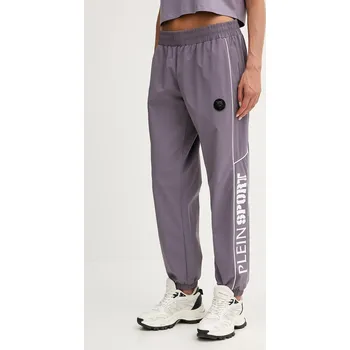 Tepláky PLEIN SPORT fialová barva, s potiskem, SAEC WJT2046 STE003N SAEC.WJT2046.STE003N 94X, vel. M