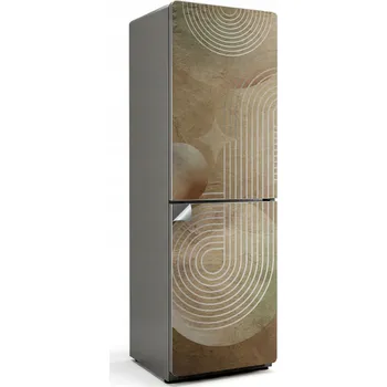 Fototapeta Prémiová Samolepicí nálepka na ledničku Abstraktní linie a kruhy