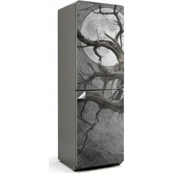 Fototapeta Prémiová Samolepicí na ledničku Starý zkroucený strom s měsícem