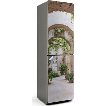 Fototapeta Dekorativní Samolepicí Samolepka Na Ledničku Zelená chodba s rostlinami