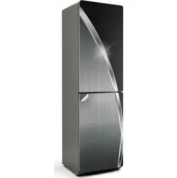 Fototapeta Designová Samolepicí Nálepka na Lednici Abstraktní Metalický Vzor