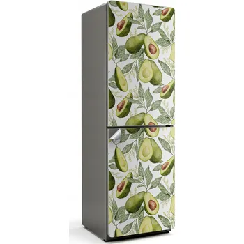Fototapeta Samolepka na ledničku Samolepicí Ochranná Omyvatelná Vzor s avokádem a listy