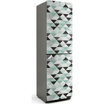 Fototapeta Dekorativní Samolepicí na Lednici - Vzor s trojúhelníky a tečkami