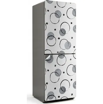 Fototapeta Samolepicí samolepka na ledničku Snadná Instalace Abstraktní kruhy a tečky