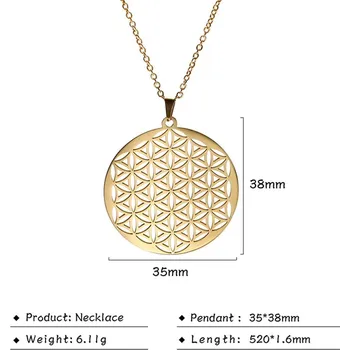 Přívěsek Květ života přívěsek s mandalou | přívěsek na krk | ochranný amulet - 1