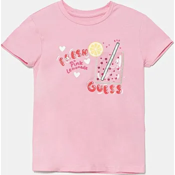 Dětské tričko Guess K5GI17.K6YW4.PPYA růžová 30X, vel. 118-122