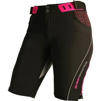 Cyklistické kalhoty HAVEN Cyklistické kalhoty krátké bez laclu - SINGLETRAIL WMS - černá/růžová