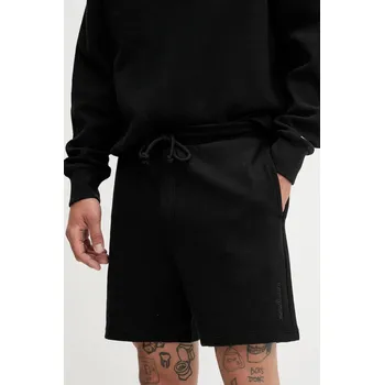 Pánské kraťasy Bavlněné šortky Tommy Jeans pánské, černá barva, DM0DM21805 99X, vel. S