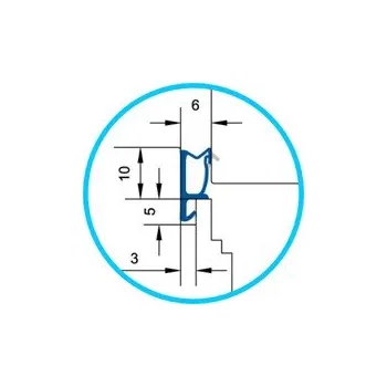 Stavební profil PROFIL ACF 5473 (bílá / 240m)