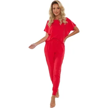 Dámské pyžamo Dámské pyžamo DE LAFENSE 524 PAULA malinová XL 0