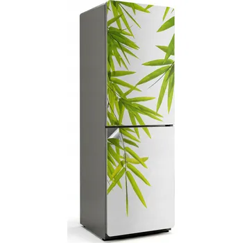 Fototapeta Dekorativní Samolepicí nálepka na ledničku Listy bambusu na bílém pozadí