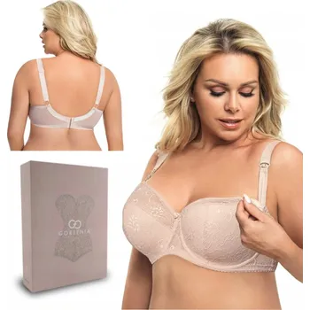 Podprsenka Gorsenia na kojení, polovyztužený polyamid, velikost 95G