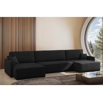 Sedací souprava Rozkládací sedací souprava do U Karlos - Černá