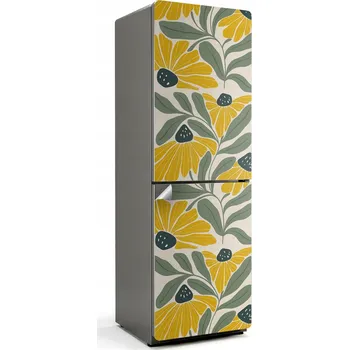 Fototapeta Samolepicí Fólie na ledničku, dekorativní polepka do kuchyně - motiv květiny a listí