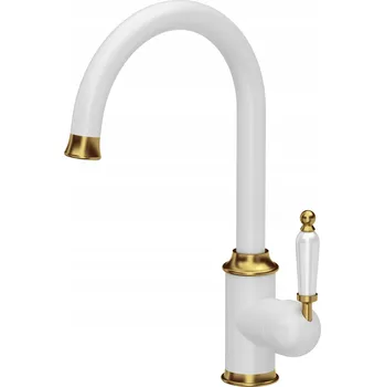 Vodovodní baterie Kuchyňská stojánková baterie Quadron Rachel bílá