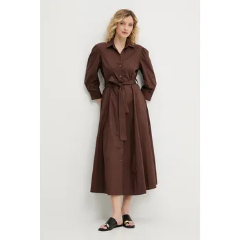 Dámské šaty Bavlněné šaty Answear.LAB 3922.iak hnědá 88X, vel. S/M