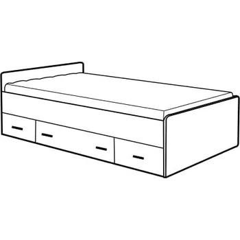 Postel Postel levá 80262 (160x200) - M&K Foam 28 Dub Sonoma 165x67.6 cm