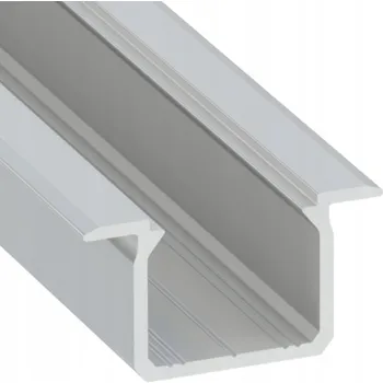 LED osvětlení Hliníkový profil pro LED pásky LUMINES typ U, eloxovaný, 1 m