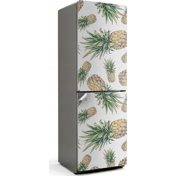 Fototapeta Dekorativní Samolepicí nálepka na ledničku s ilustrací ananasového vzoru