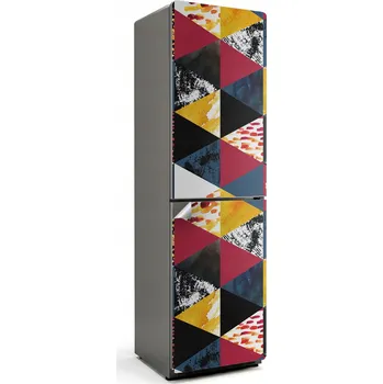 Fototapeta Dekorativní Nálepka na Lednici s Abstraktním Geometrickým Vzorem