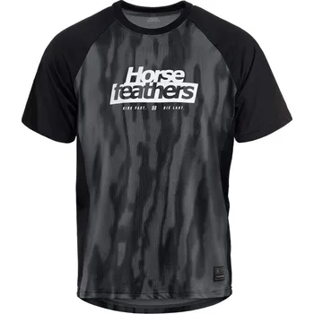 cyklistický dres Dres Horsefeathers SPIKE (halftone/black), L