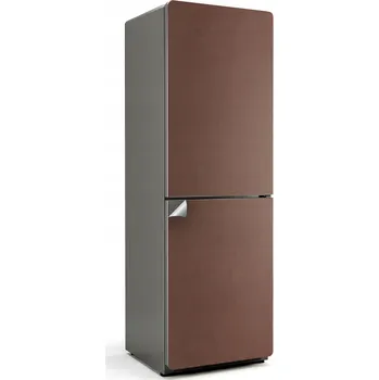 Obraz Samolepka s s potiskem Grafiky na Lednici Bez Bublinek, Hnědá