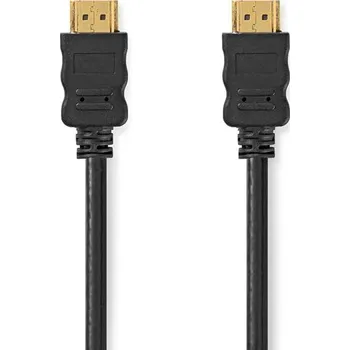 Video kabel Nedis CVGL34060BK05 - Kabel High Speed HDMI™ s Ethernetem | Konektor HDMI™ - Konektor HDMI™ | 0,5 m | Černá barva CVGL34060BK05