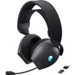 DELL bezdrátová náhlavní souprava AW725H Wireless gaming Tri - mode Headset sluchátka + mikrofon černá