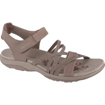 Dámské sandále Hnědé dámské sportovní sandály Skechers Reggae Slim - Meadow Grazer 163193-TPE Velikost: 41