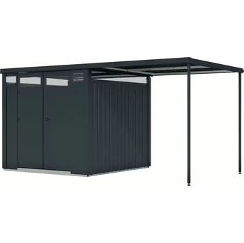 Zahradní domek Plechový domek KARIBU OSTEN 2 (12521) antracit LG4470