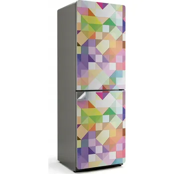 Fototapeta Dekorativní Nálepka na Lednici s Geometrickým Vzorem - Mnohoúhelníky