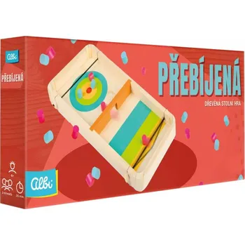 Desková hra Albi DŘEVO Přebíjená Dřevěná stolní hra (společenská hra)