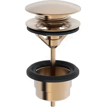 Sifon Hansa Umyvadlová výpusť Push-Open, broušený bronz, 0764010081
