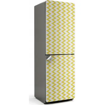 Fototapeta Dekorační nálepka na lednici s jemným cikcakovým vzorem