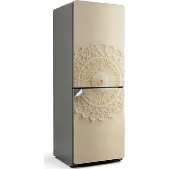 Fototapeta Ochranná Dekorativní Nálepka na Ledničku Výtisk Vzor krajky v kruhu