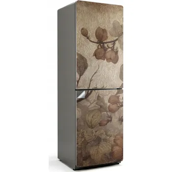 Fototapeta Dekorační nálepka na ledničku s motivem vybledlé květinové kompozice